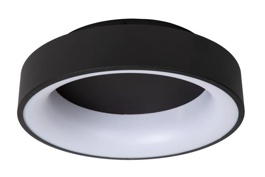 Lucide MIRAGE - Flush ceiling light - Ø 38 cm - LED Dim. - 1x22W 2700K - Black - off